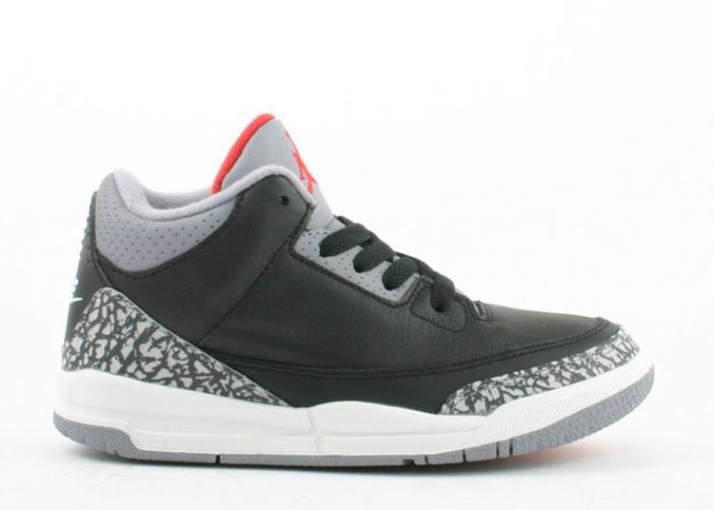 Air Jordan 3 Retro Ps Negro/cemento Gris