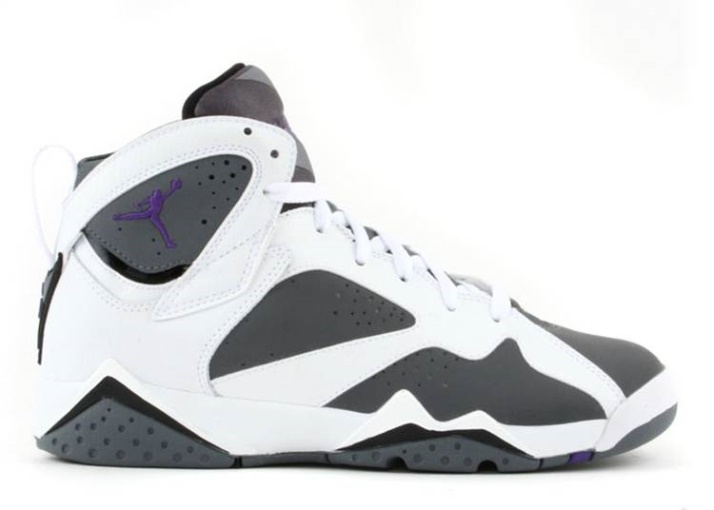 Air Jordan 7 Retro Gs - Blanco Varsity Púrpura