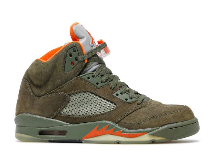 Air Jordan 5 Retro Ls - Verde Oliva