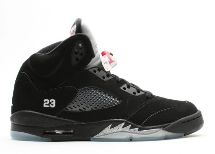 Air Jordan 5 Retro Gs Negro/plata Metálica