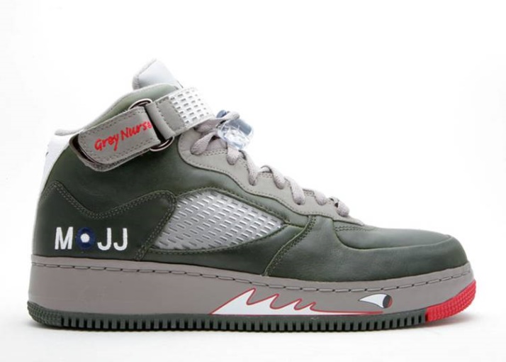 Air Jordan Fusion 5 Premier - Enfermera Gris