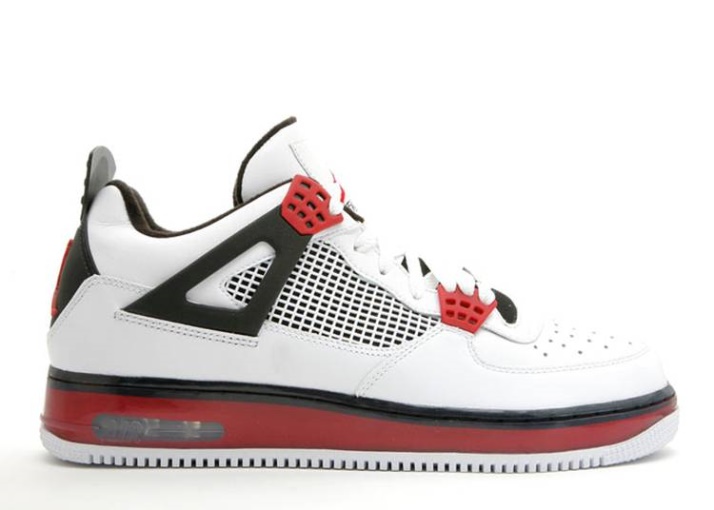 Air Jordan Fusion 4 - Blanco Varsity Rojo