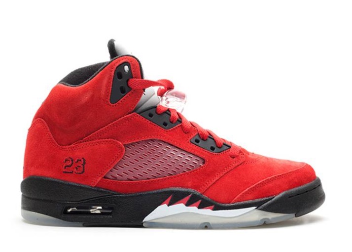 Air Jordan 5 Retro - Toro Furioso Rojo Ante