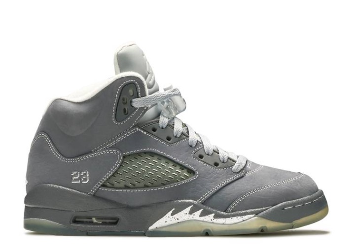 Air Jordan 5 Retro Gs Grafito/blanco/gris Lobo