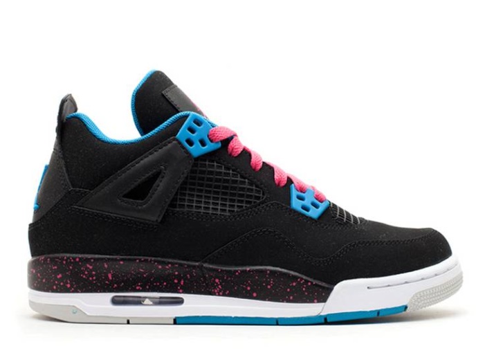 Air Jordan 4 Retro Gs - Negro Vivid Rosa