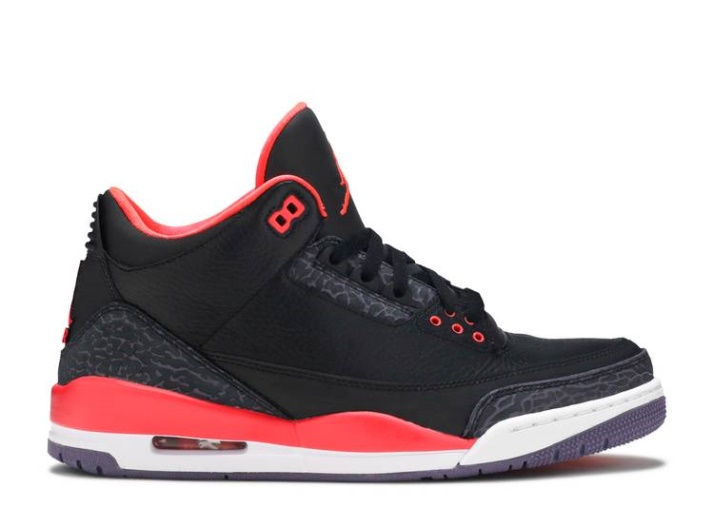 Air Jordan 3 Retro - Carmesí