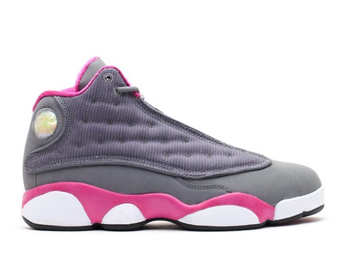 Air Jordan 13 Retro Ps - Cool Gris Rosa