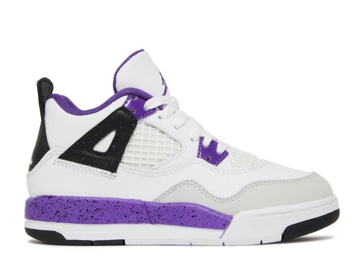 Jordan 4 Retro Ps Blanco/ultra Violeta/gris