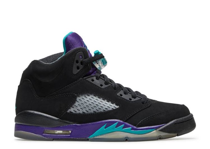 Air Jordan 5 Retro Gs - Negro Uva