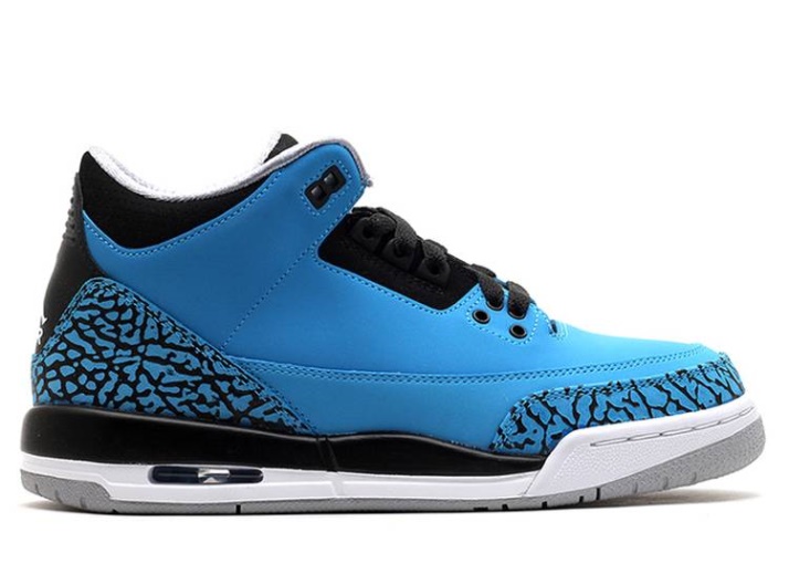 Air Jordan 3 Retro Bg - Polvo Azul