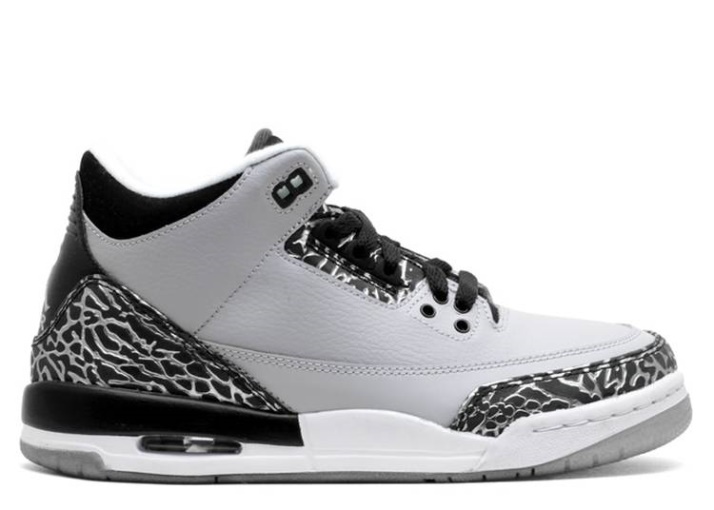 Air Jordan 3 Retro Bg - Lobo Gris