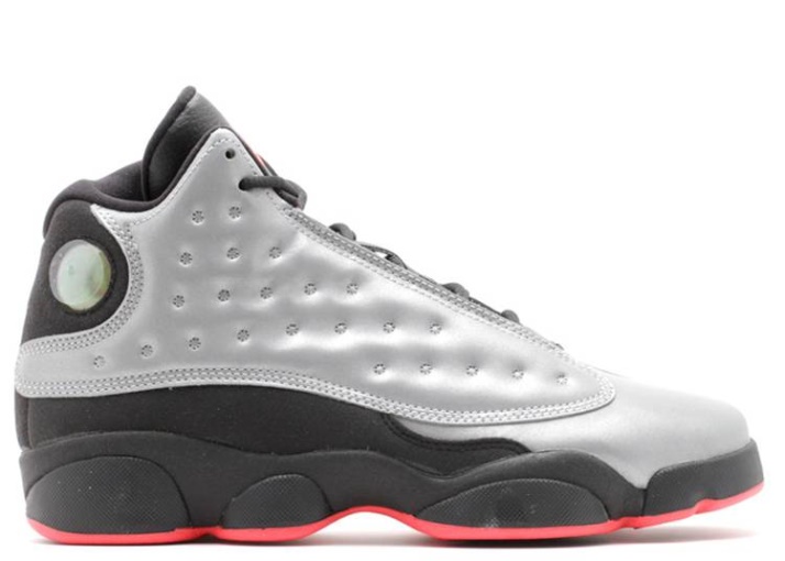Air Jordan 13 Retro Premium Gs - Plateado Reflectante
