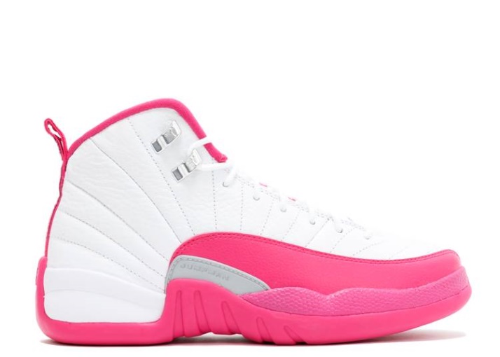 Air Jordan 12 Retro Gg Blanco/rosa/plata
