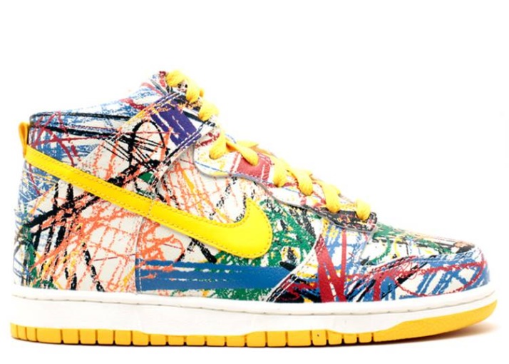 Nike Dunk Hi Premium Qs Gs - Garabato