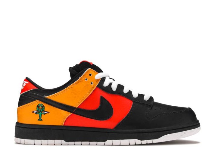 Nike Dunk Low Pro Sb - Naranja Flash/negro