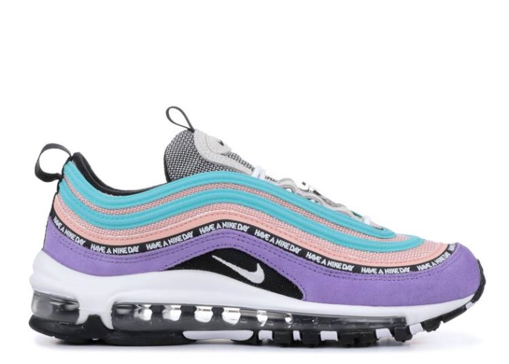Nike Air Max 97 Gs - Have A Nike Day Space Morado/negro/blanco