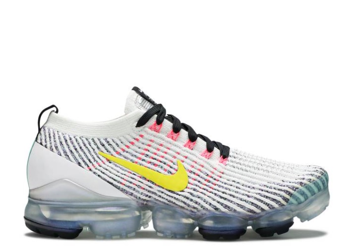 Nike Air Vapormax Flyknit 3 - Blanco Dinámico Amarillo