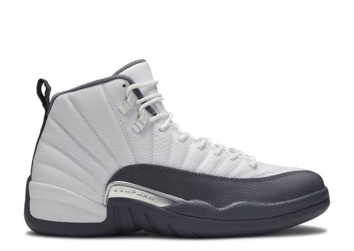 Air Jordan 12 Retro Blanco/gris Oscuro/rojo Gimnasio
