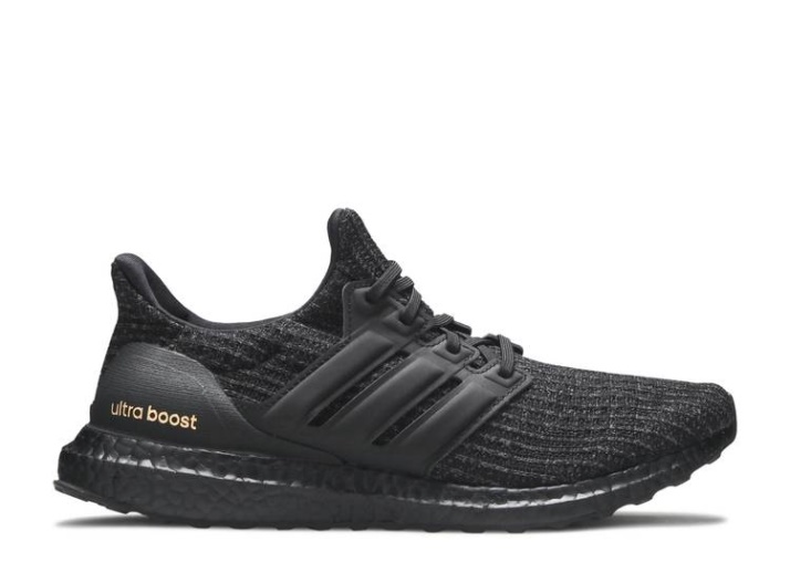 Adidas Mujer Ultraboost 4.0 - Triple Negro Oro