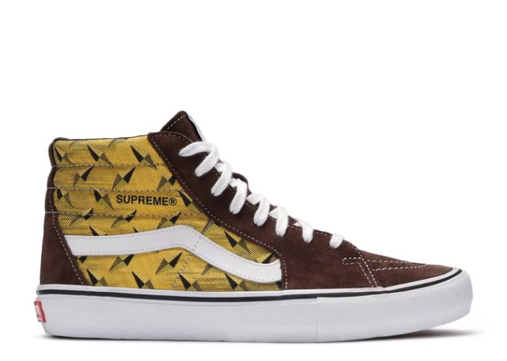 Vans Supreme X Sk8-hi Pro - Placa De Diamante Marrón