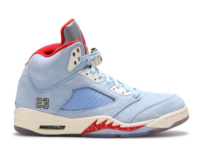 Sala De Trofeos X Air Jordan 5 Retro - Azul Hielo