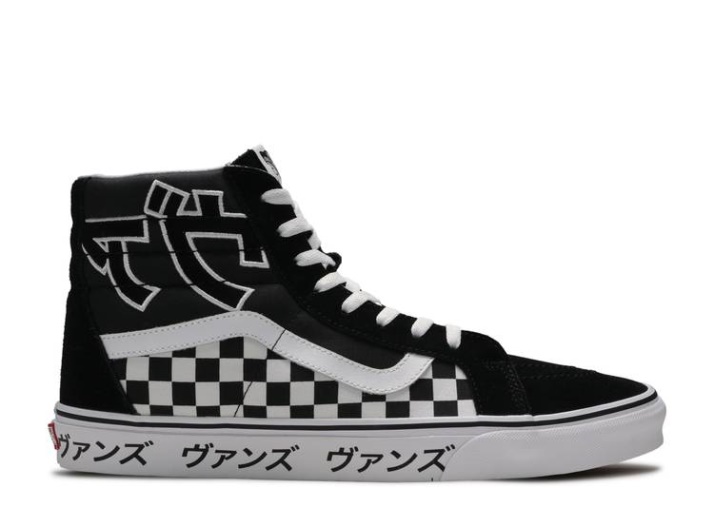 Vans Sk8-hi Reedición - Tipo Japonés Negro/blanco