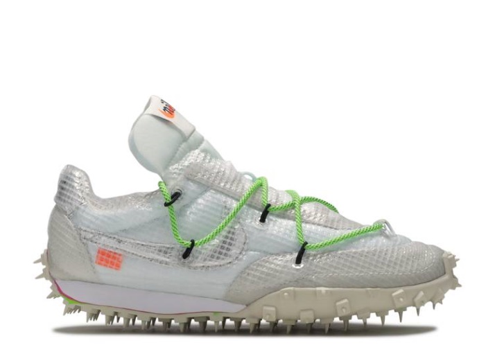 Nike Off-white X Mujer Waffle Racer - Verde Eléctrico