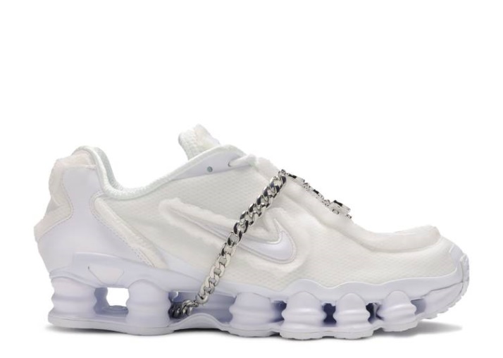Nike Comme Des Garcons X Mujer Shox Tl - Blanco