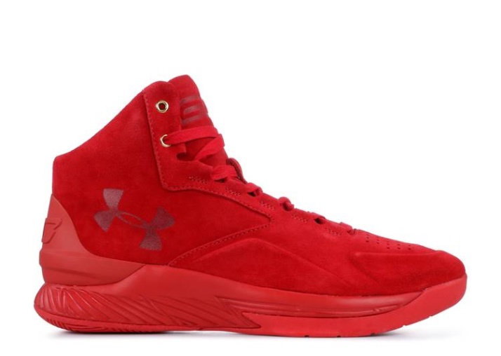 Underarmour Curry 1 Lux Mid Suede - Triple Rojo
