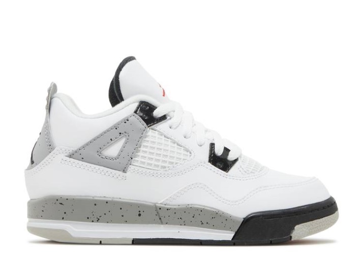 Air Jordan 4 Retro Ps - Cemento Blanco