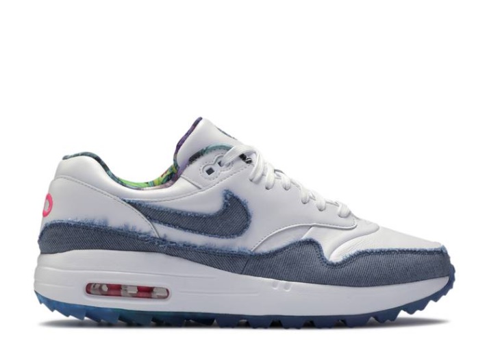 Nike Air Max 1 Golf Nrg - No Se Permite La Mezclilla Blanco/rosa/tormenta