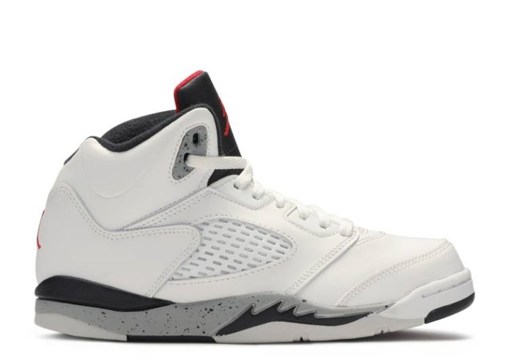 Air Jordan 5 Retro Ps - Cemento Blanco