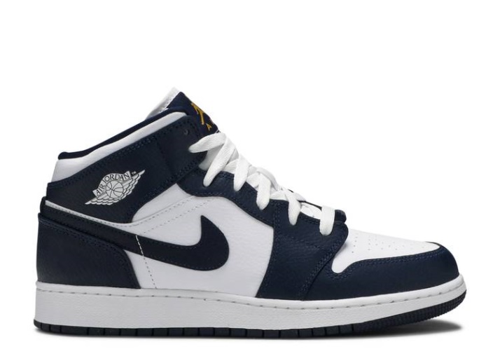 Air Jordan 1 Mid Gs - Obsidiana