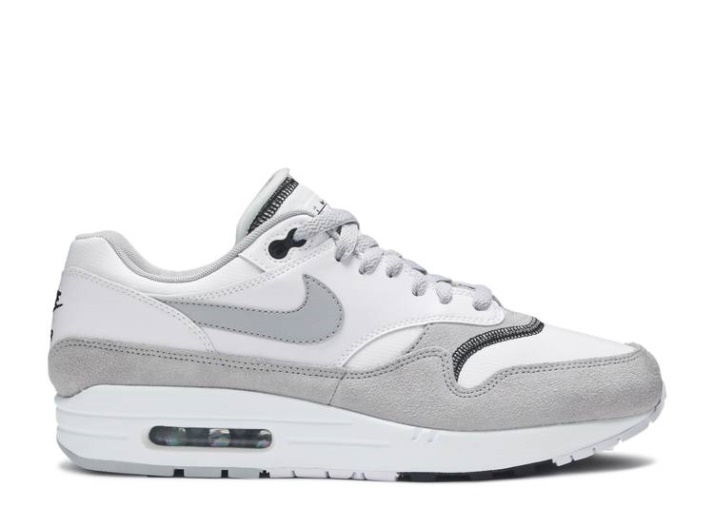 Nike Air Max 1 - Blanco Negro Lobo Gris