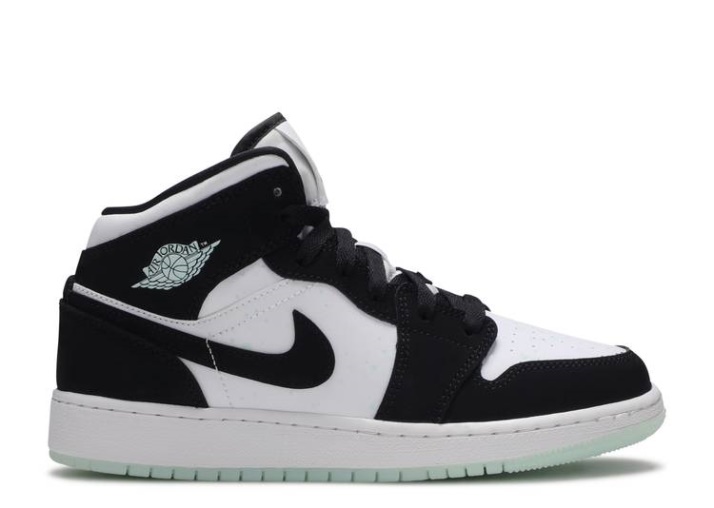 Air Jordan 1 Mid Se Gs - Panda Que Brilla En La Oscuridad