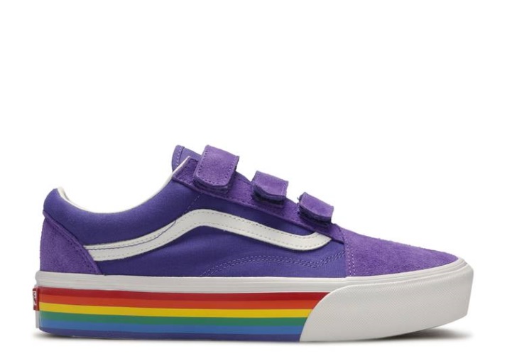 Vans Old Skool V Plataforma - Arcoiris