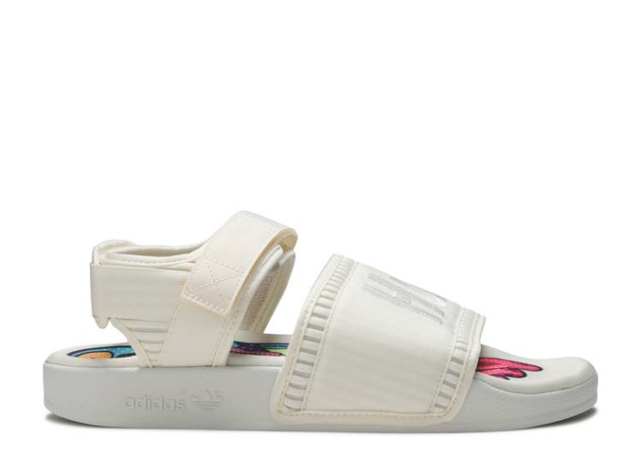 Sandalia Adidas Pharrell X Adilette 2.0 - Blanco Crema
