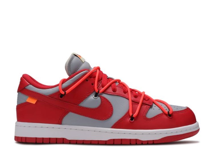Nike Off-white X Dunk Low - Rojo Universitario