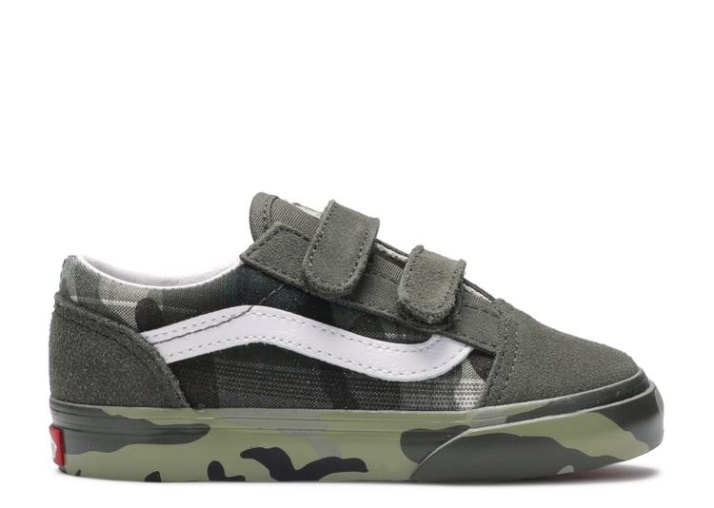 Vans Old Skool V Niño - Camuflaje A Cuadros