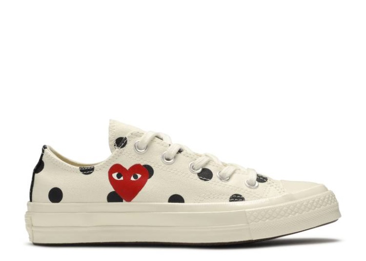 Converse Comme Des Garçons X Chuck Taylor All Star 70 Low - Lunares Leche/negro/gris