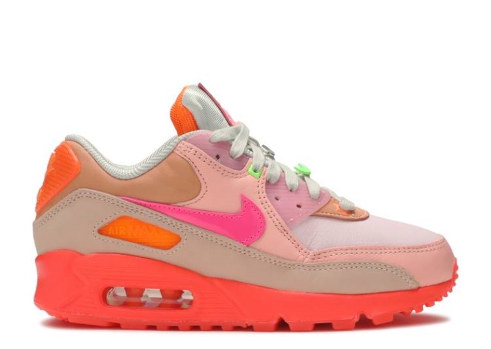 Nike Air Max 90 Mujer - Platino Carmesí