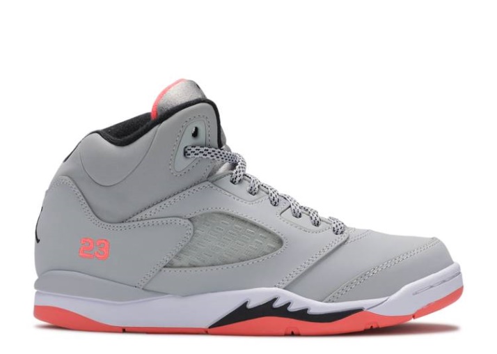 Air Jordan 5 Retro Ps - Lobo Gris Lava Caliente