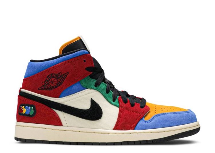 Azul El Gran X Air Jordan 1 Mid - Sin Miedo