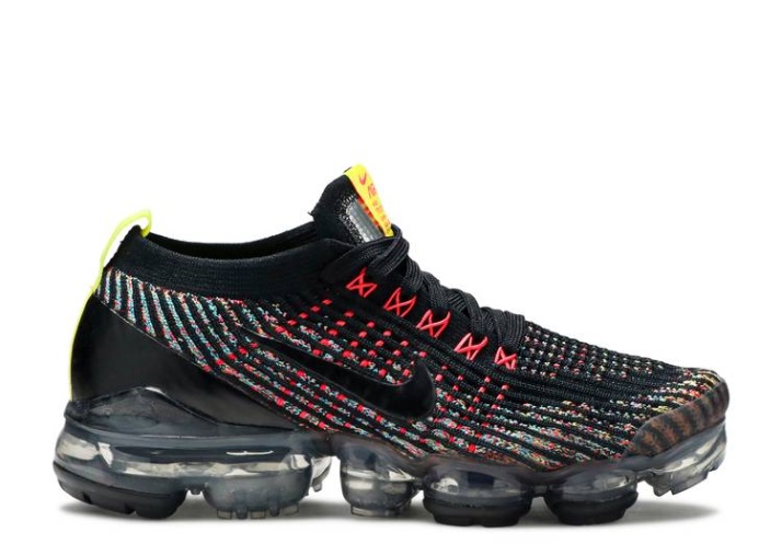 Nike Wmns Air Vapormax Flyknit 3 - Negro Multicolor