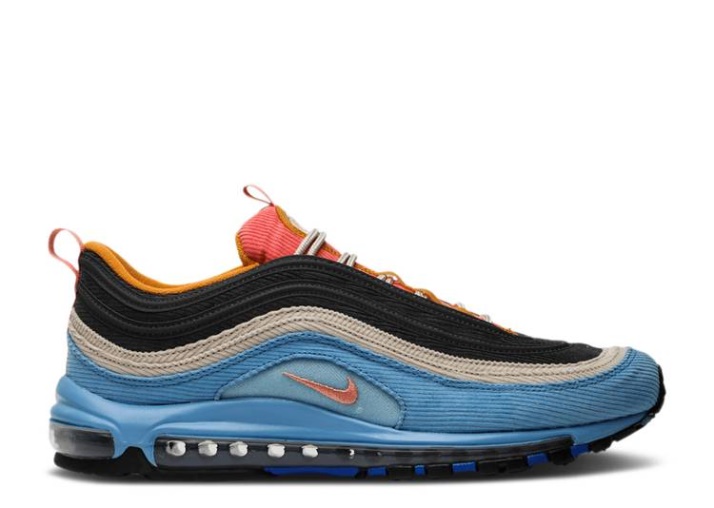 Nike Air Max 97 - Corduroy Pack Azul/negro/gris/blanco