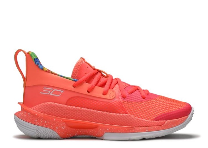 Underarmour Parche Agrio Kids X Curry 7 Gs - Plasma De Durazno