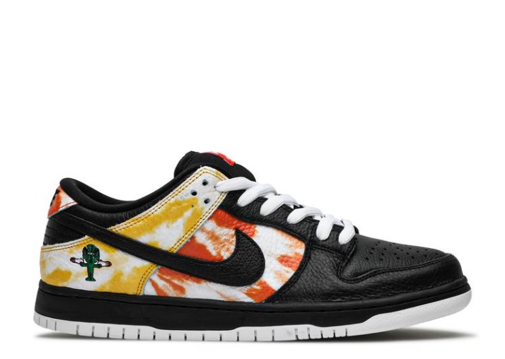 Nike Dunk Sb Low - Tie-dye Raygun Negro/naranja Flash/negro