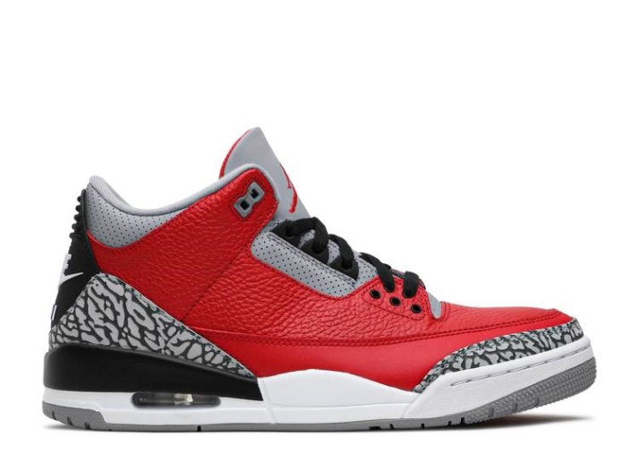 Air Jordan 3 Retro Se - Unit Rojo/gris Cemento/negro