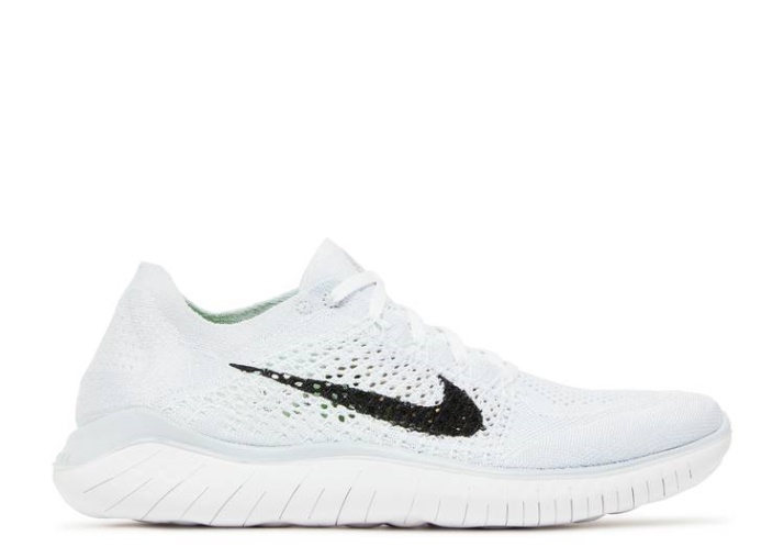 Nike Wmns Free Rn Flyknit 2018 - Blanco Platino