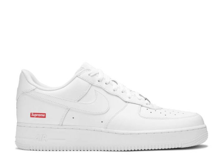 Nike Supreme X Air Force 1 Low - Box Logo Blanco